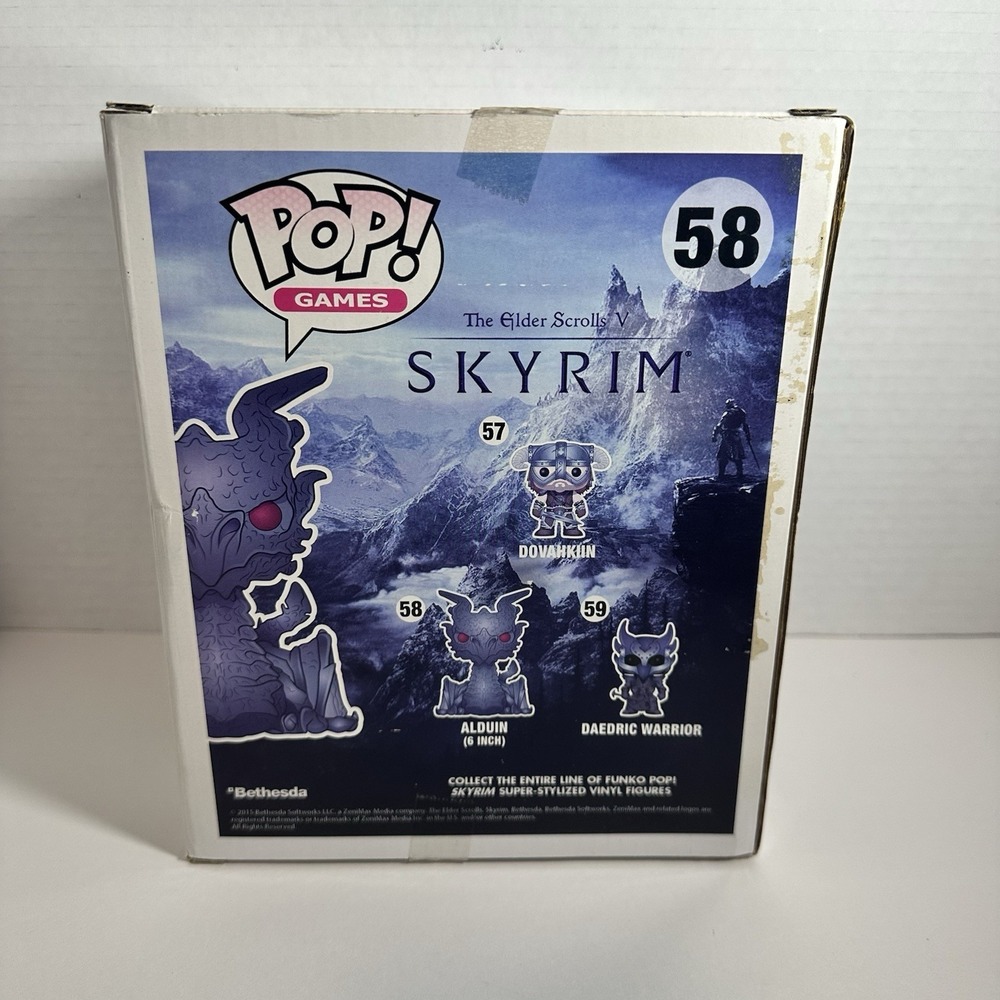 Funko Pop Games #58 Alduin Skyrim Vaulted 6" Dragon Vinyl Figure - Picture 4 of 7